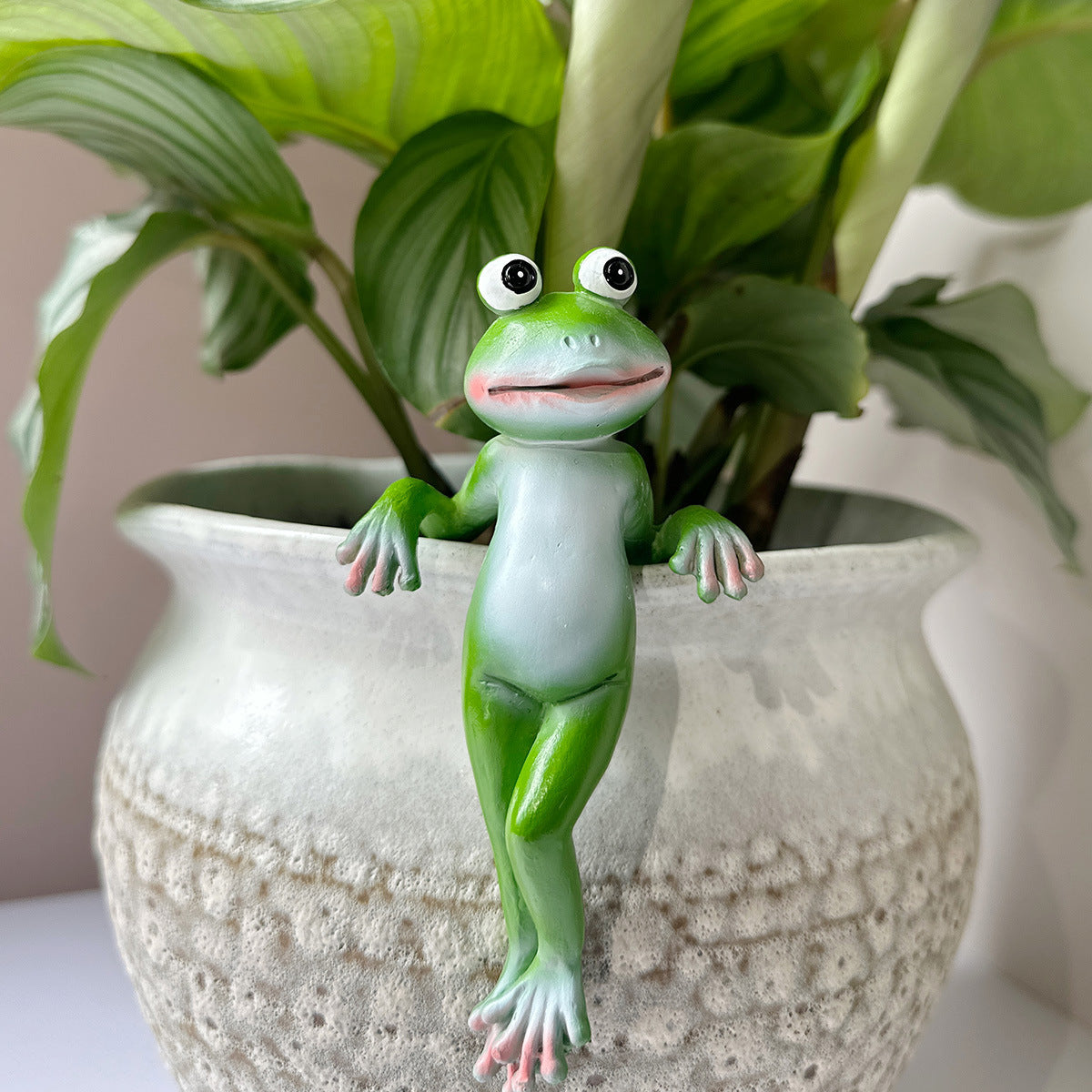 🏆Vente flash⚡Plus de 50 000 VENDUES ! Presque épuisé -✨Figurines de grenouilles en résine, décoration pour jardinière🐸🌿