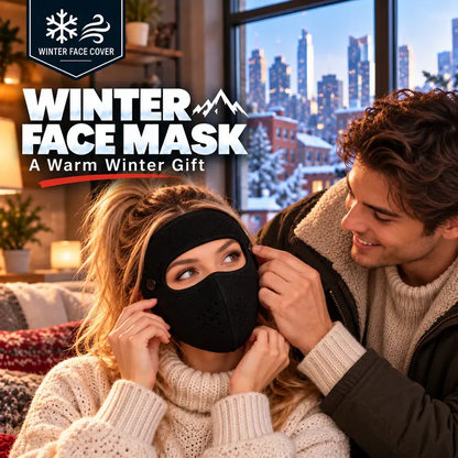 Cagoule thermique d’hiver avec masque amovible – Masque intégral coupe-vent doublé en polaire pour le ski et le cyclisme