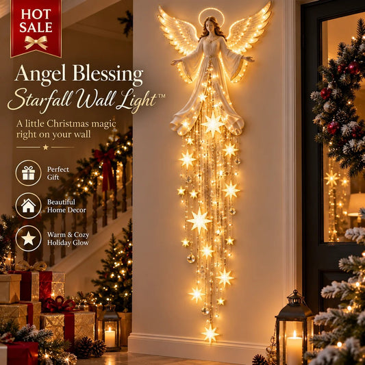 🔥🎁Applique murale Angel Blessing Starfall™ – Décoration murale divine de Noël