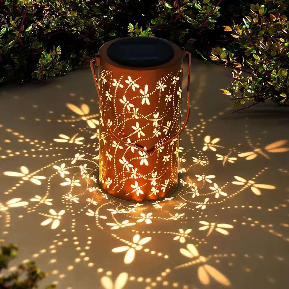 Lanterne solaire colorée en forme de tournesol lumineux pour jardin