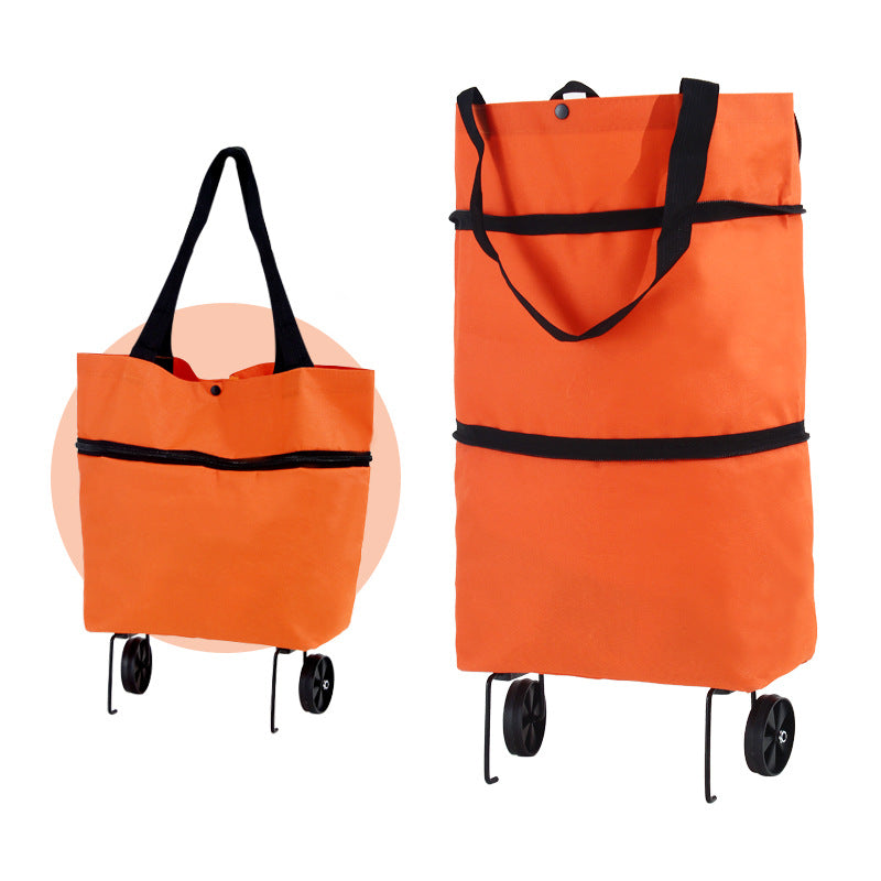 🛒 Sac chariot pliable pour courses – Le sac de courses à roulettes qui préserve votre dos