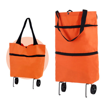 🛒 Sac chariot pliable pour courses – Le sac de courses à roulettes qui préserve votre dos