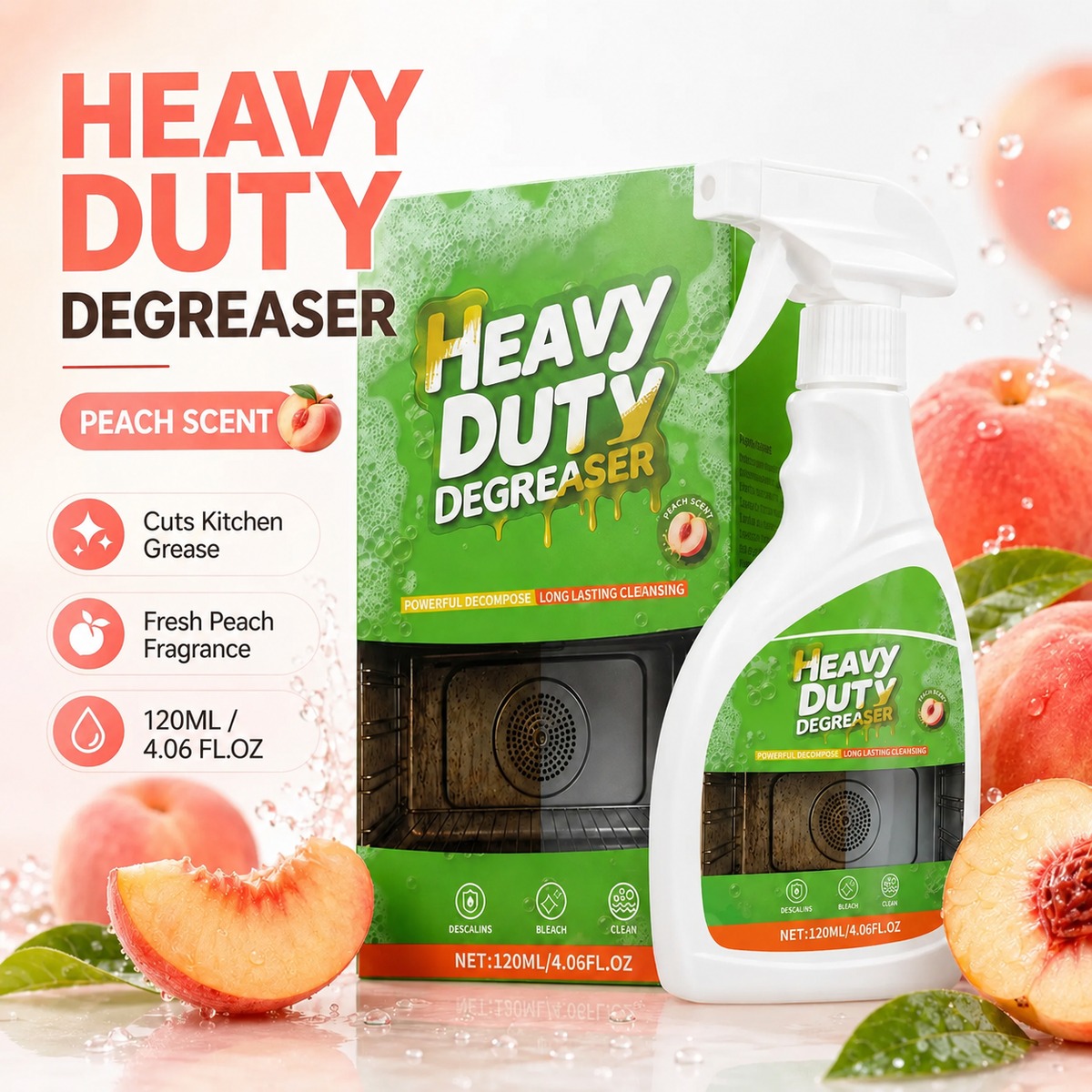 Dégraissant cuisine ultra-puissant en spray