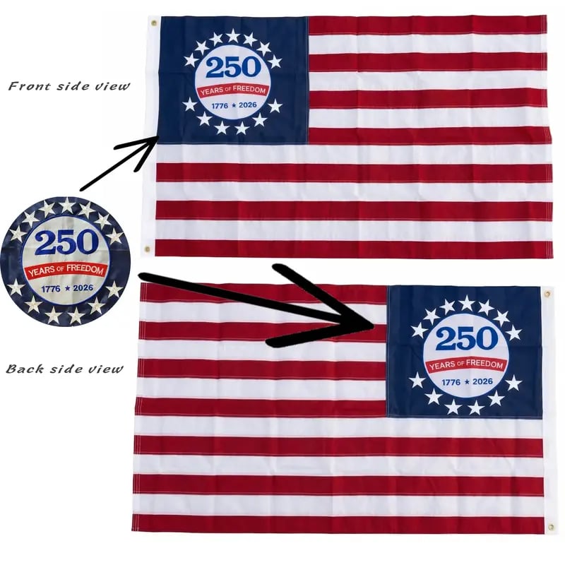🔥Dernier jour : -50 % - 🇺🇸✨ Drapeau américain commémoratif du 250e anniversaire (1776–2026)