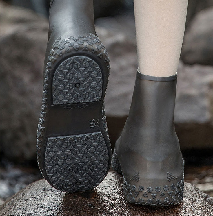 🌧️ Heavy-Duty Waterproof Shoe Covers – Anti-Slip, Foldable & Reusable