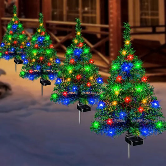🔥 DERNIER JOUR : -49 % – Guirlande lumineuse solaire en forme de sapin de Noël pour allée 🎄✨