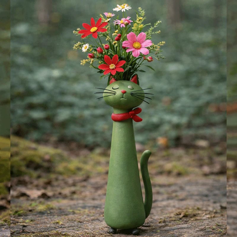 🔥DERNIER JOUR : -57 % sur ce vase chat original fabriqué à la main 😻