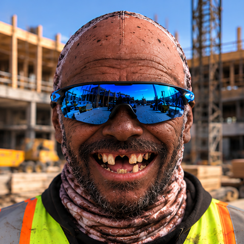 😂 Masque de ski drôle avec visage d'ouvrier de chantier – Cadeau farceur pour le travail