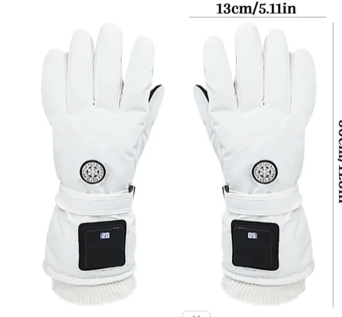 🔥 Gants chauffants rechargeables – 3 niveaux de chaleur, gants d’hiver imperméables avec écran tactile
