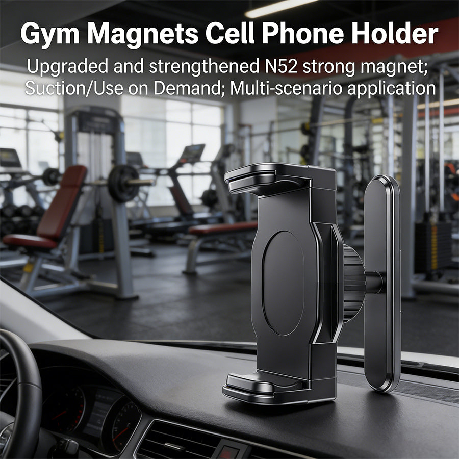 🔥Offre limitée : -50 %✨✨Support de téléphone rotatif à 360° pour salle de sport avec aimants puissants