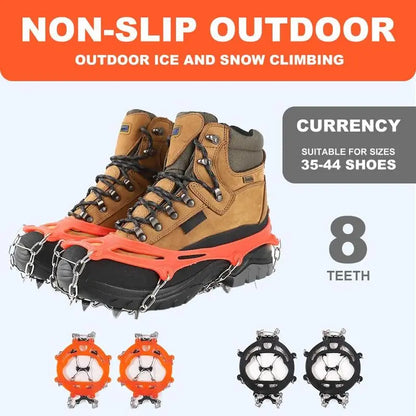 🧊 -50 % sur les crampons à glace pour chaussures – Grips antidérapants pour la neige, la marche et la randonnée hivernales