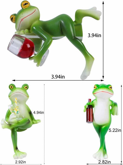 🏆Vente flash⚡Plus de 50 000 VENDUES ! Presque épuisé -✨Figurines de grenouilles en résine, décoration pour jardinière🐸🌿