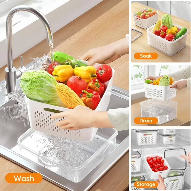 🍓 Récipients de conservation pour réfrigérateur – Gardez vos fruits frais