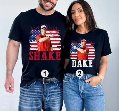 Shake and Bake 4th Of July T-Shirt, Funny Couples Fourth Of July Shirt, Independence Day Tees, Unisex Clothing