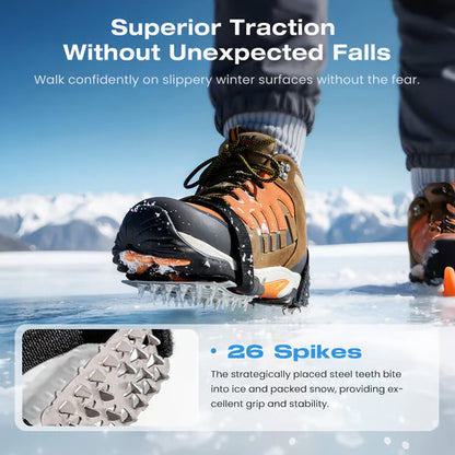 Ensemble de crampons à glace antidérapants et durables pour chaussures