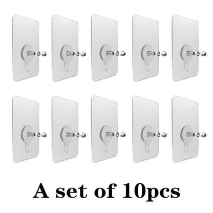 🔥Limited Time 49% Off✨⚡10 Pcs Self Adhesive Wall Hooks