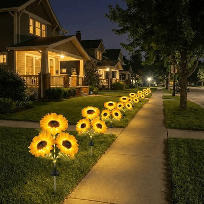 🌻🌞Lampes solaires LED en forme de tournesol pour jardin