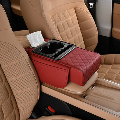 Multifunctional PU Leather Car Armrest Box Mat