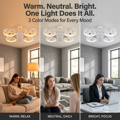 💡Plafonnier ventilateur LED inspiré des drones