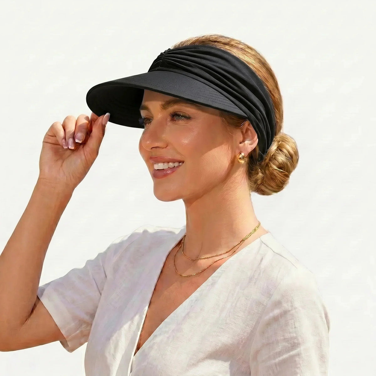 🔥 Vente flash d'été : -50 % 💕👒 Visière anti-UV 50+ avec maintien pour queue de cheval