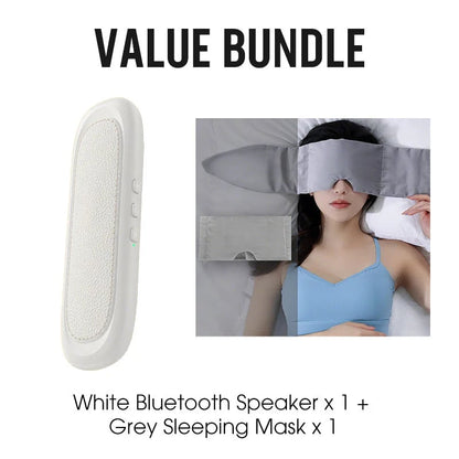 Haut-parleurs sous l’oreiller pour dormir en Bluetooth, technologie à conduction osseuse, générateur de bruit blanc 3D, contrôle du volume et minuterie, adaptés aux personnes dormant sur le côté