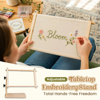 Support de broderie de table réglable – Porte-cadre pour point de croix