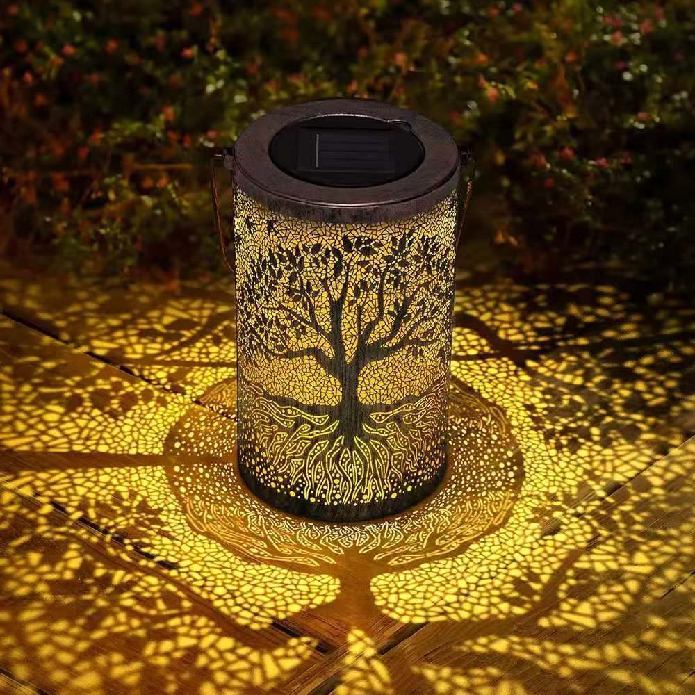 Lanterne solaire colorée en forme de tournesol lumineux pour jardin