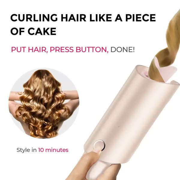 Livraison gratuite 🔥Fer à boucler rotatif automatique - Fer à boucler amélioré à long rouleauau pour cheveux longs