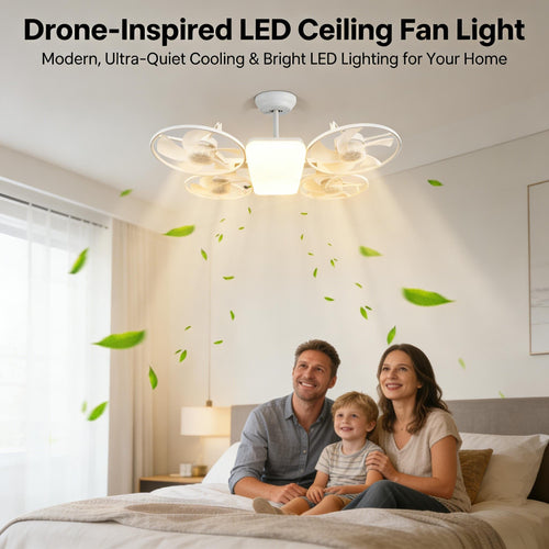 💡Plafonnier ventilateur LED inspiré des drones