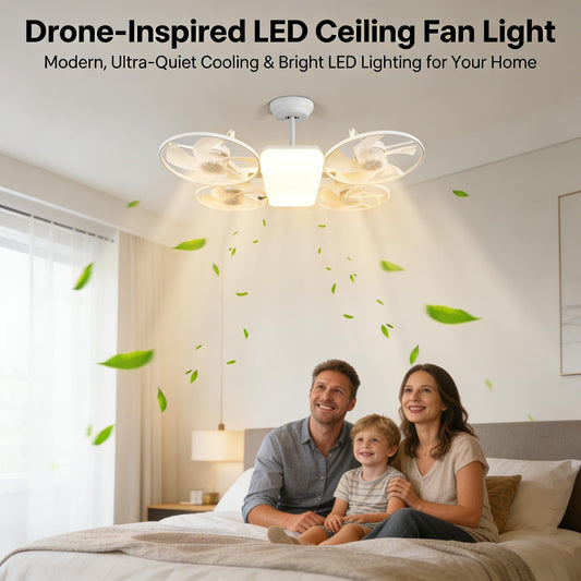 💡Plafonnier ventilateur LED inspiré des drones