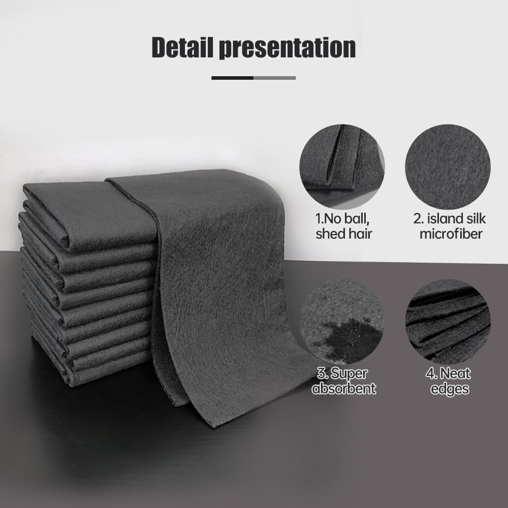 🔥Lot de 10 chiffons de nettoyage magiques, lingettes de nettoyage épaissies réutilisables et sans traces