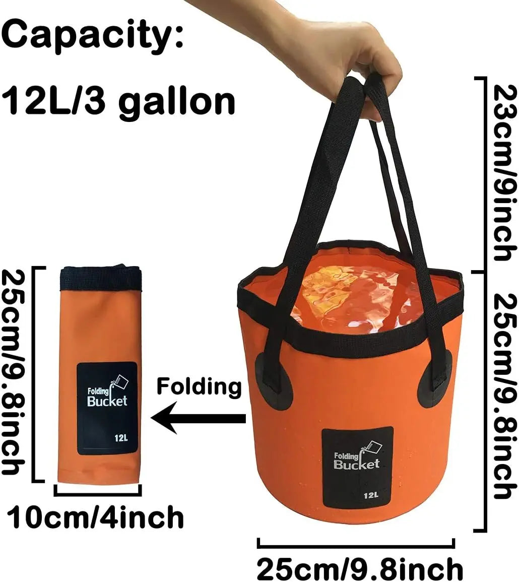 📢📢-40 % !! ⏰Seau pliable portable pour le camping et la pêche en plein air