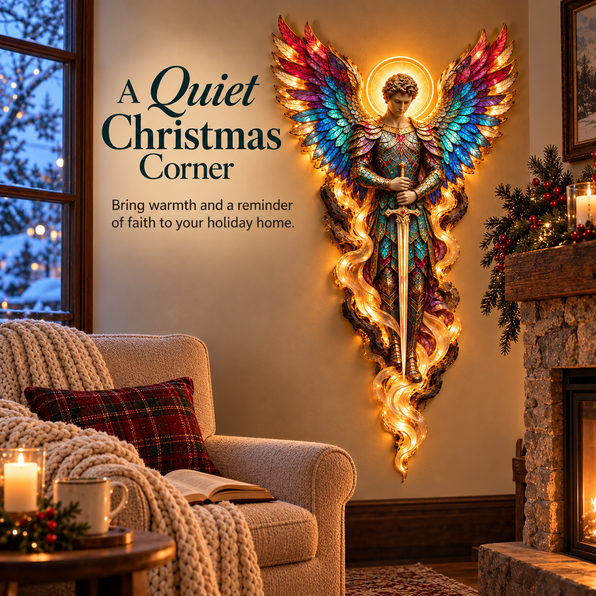 ✝️ ✨ Heavenly Radiance™ Lighted Angel Wall Sculpture！！！