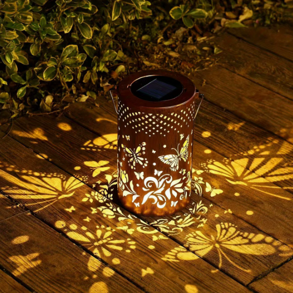 Lanterne solaire colorée en forme de tournesol lumineux pour jardin