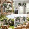 ✈️Livraison gratuite🌺Baskets suspendues en faux crêpe lilas antiradoub pour décoration extérieure🌸✨