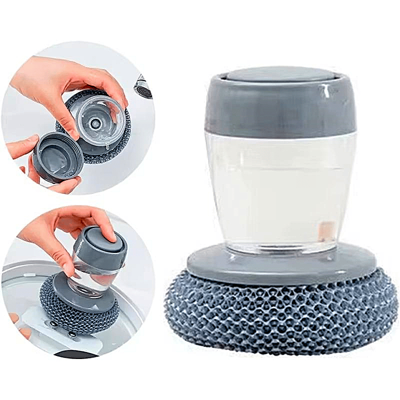 🏆Vente flash⚡ PLUS DE 50 000 VENDUS ! 🧽 Éponge de cuisine avec distributeur de savon et prise en main confortable