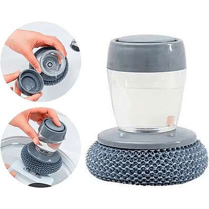 🏆Vente flash⚡ PLUS DE 50 000 VENDUS ! 🧽 Éponge de cuisine avec distributeur de savon et prise en main confortable