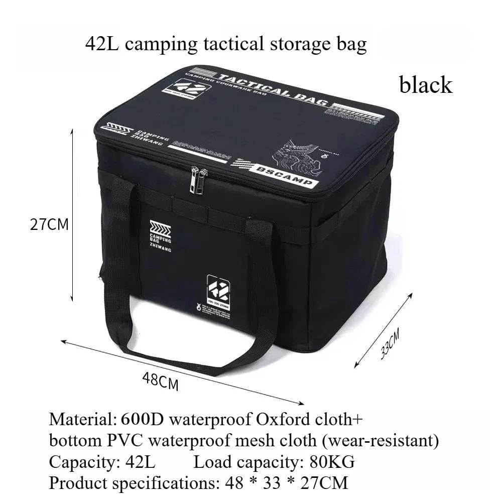 🔥Sac de rangement pliable d’extérieur de grande capacité, imperméable et portable, pour organiser le camping et les pique-niques
