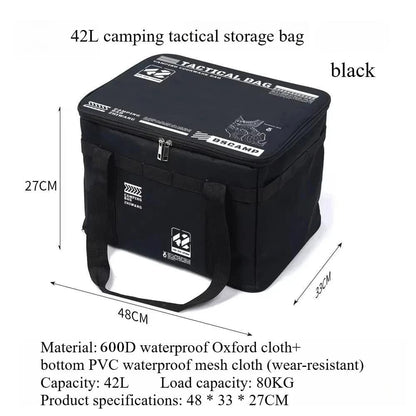 🔥Sac de rangement pliable d’extérieur de grande capacité, imperméable et portable, pour organiser le camping et les pique-niques