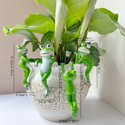 🏆Vente flash⚡Plus de 50 000 VENDUES ! Presque épuisé -✨Figurines de grenouilles en résine, décoration pour jardinière🐸🌿