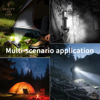 Mini-lampe torche rechargeable sur porte-clés - Lampe EDC 800 lumens