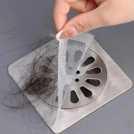 🚿 80 feuilles jetables de ramassage de cheveux pour siphon de salle de bains