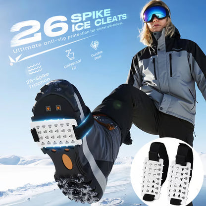 Ensemble de crampons à glace antidérapants et durables pour chaussures