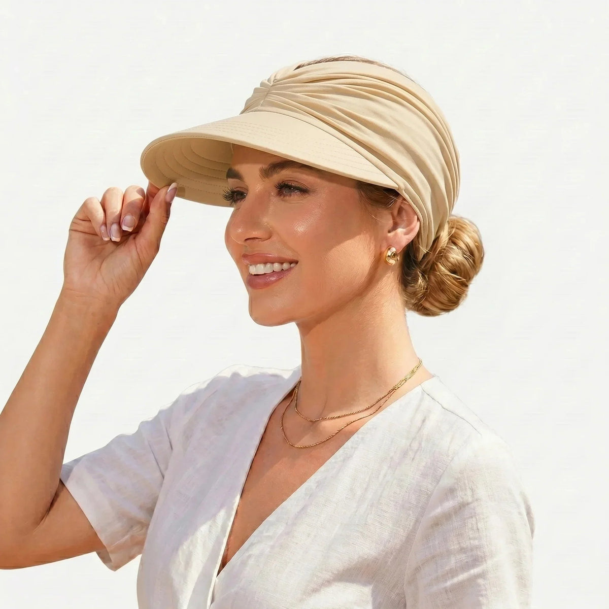 🔥 Vente flash d'été : -50 % 💕👒 Visière anti-UV 50+ avec maintien pour queue de cheval