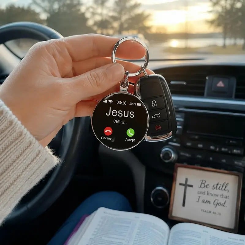 💥Buy 1 get 1 free 🔥Jesus Calling Keychain