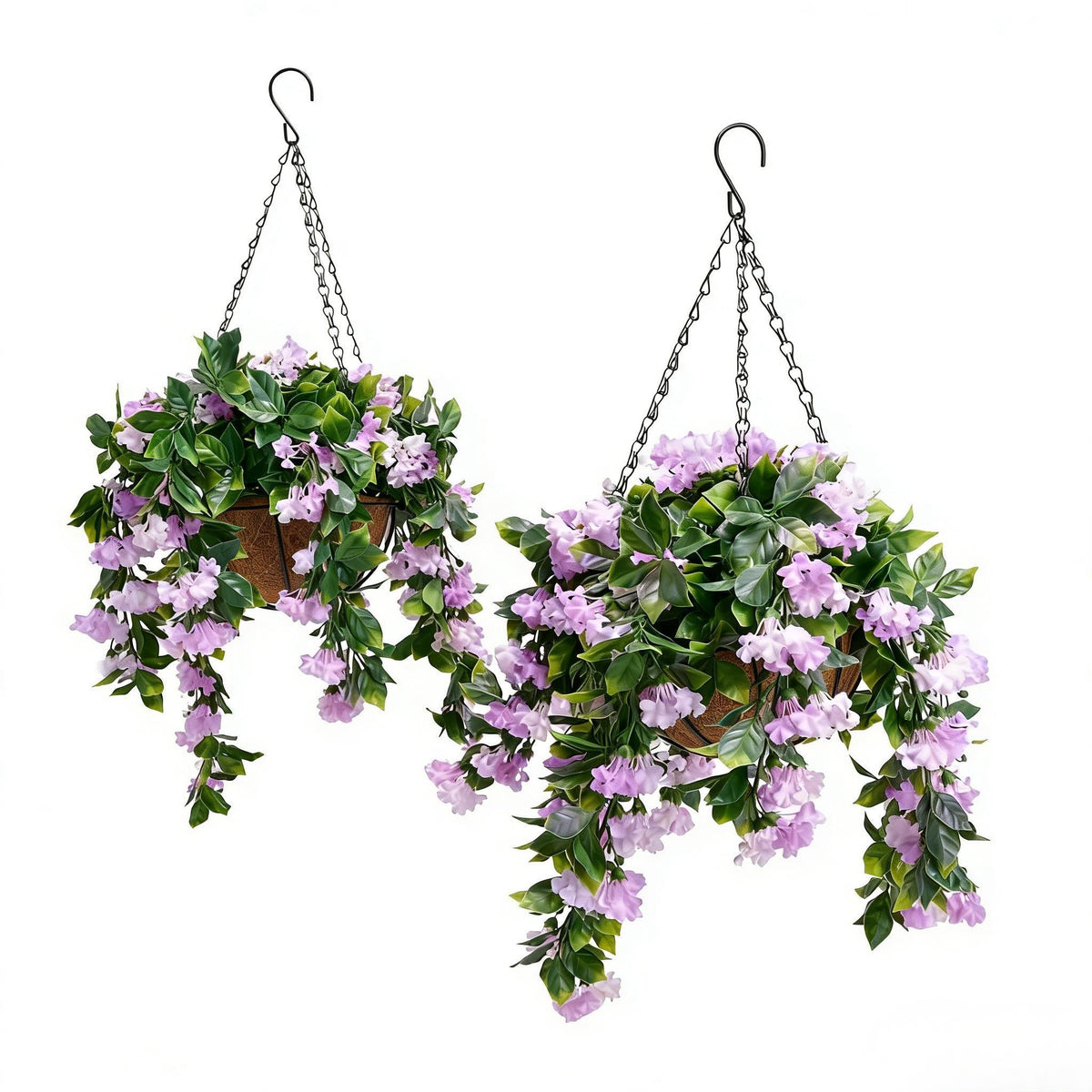 ✈️Livraison gratuite🌺Baskets suspendues en faux crêpe lilas antiradoub pour décoration extérieure🌸✨