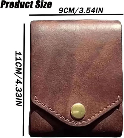 Portefeuille en cuir vintage fait main avec emplacement pour stylo