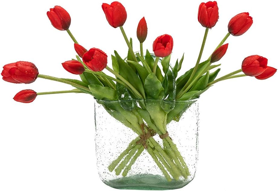 15 fleurs de tulipes artificielles🌸☀️