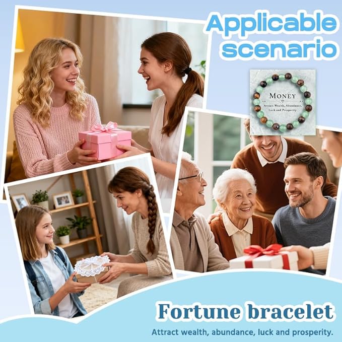 🔥Bracelet d’attraction de l’argent avec aventurine verte et œil-de-tigre