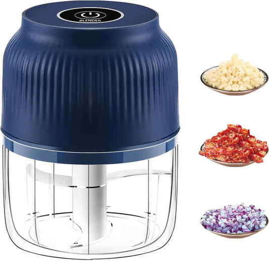 🔥 50K+ Sold | ✨ Mini Electric Food Chopper – One-Press Garlic & Veggie Prep！ 🍳🥕🧄